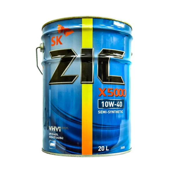 Моторное масло ZIC X5000 10W-40 полусинтетическое 20 л