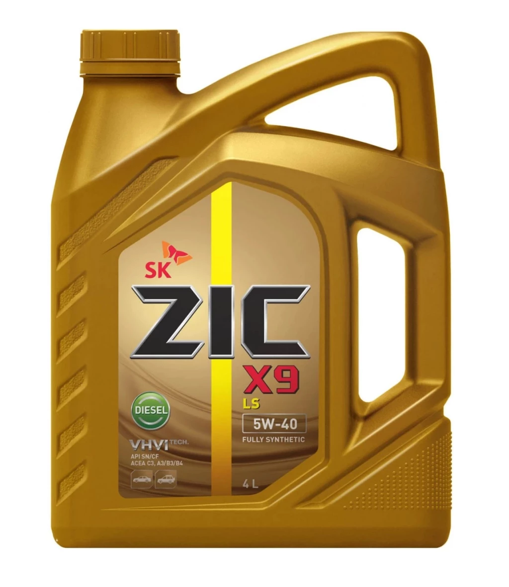 Моторное масло ZIC X9 LS Diesel 5W-40 синтетическое 4 л