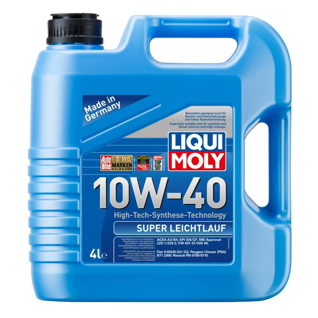Моторное масло Liqui Moly Super Leichtlauf 10W-40 полусинтетическое 4 л