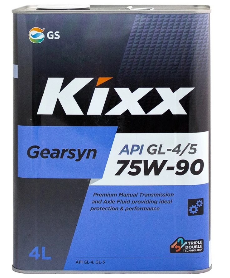 Масло трансмиссионное Kixx Gearsyn 75W-90 МКПП синтетическое 4 л