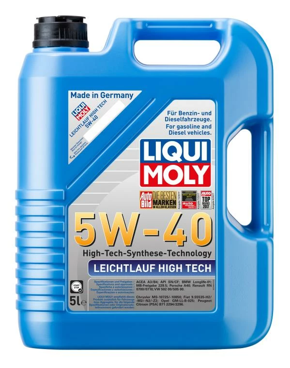 Моторное масло Liqui Moly Leichtlauf High Tech 5W-40 синтетическое 5 л