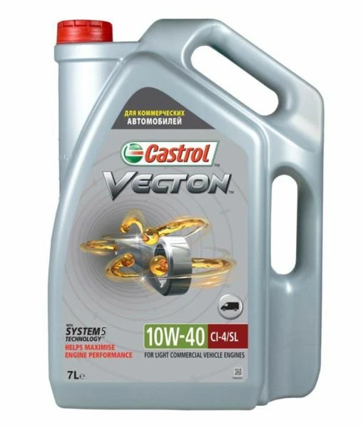 Моторное масло Castrol Vecton 10W-40 полусинтетическое 7 л