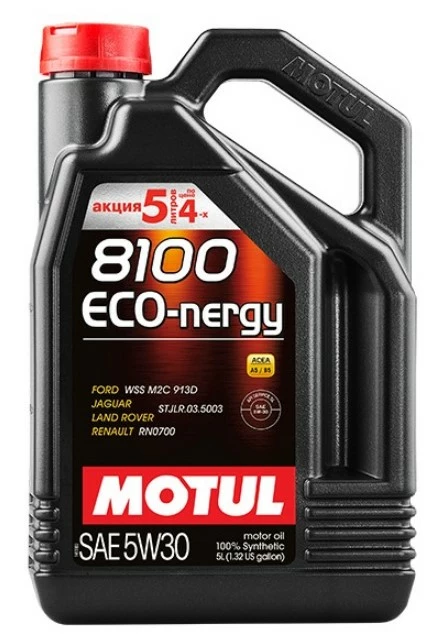 Моторное масло Motul 8100 Eco-nergy 5W-30 синтетическое 5 л