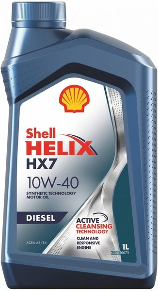 Моторное масло Shell Helix HX7 Diesel 10W-40 полусинтетическое 1 л