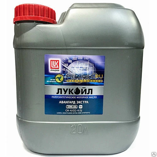 Моторное масло Лукойл Авангард Экстра 10W-40 полусинтетическое 18 л