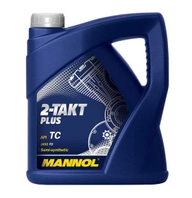 Моторное масло 2-х тактное Mannol 7204 2-Takt Plus полусинтетическое 4 л