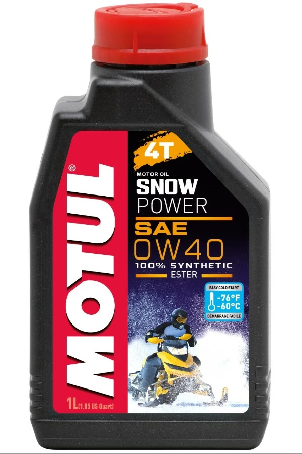 Моторное масло 4-х тактное Motul Snowpower 4T 0W-40 синтетическое 1 л