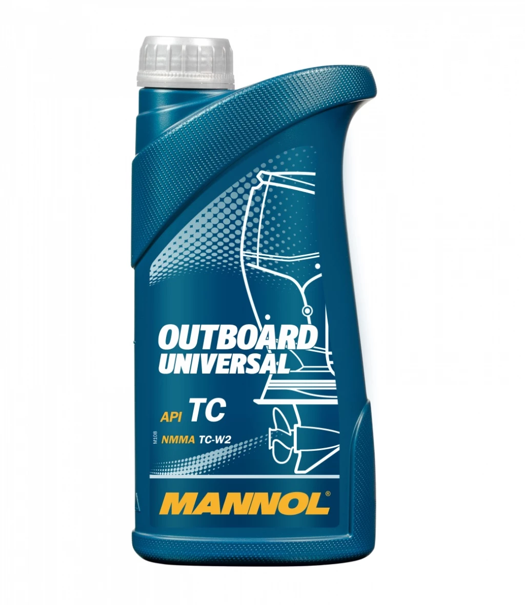 Моторное масло 2-х тактное Mannol 7208 Outboard Universal минеральное 1 л