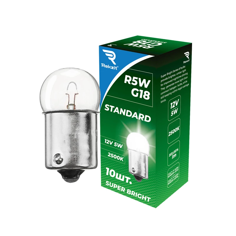 Лампа подсветки REKZIT STANDARD 90403 R5W 12V 5W, 1