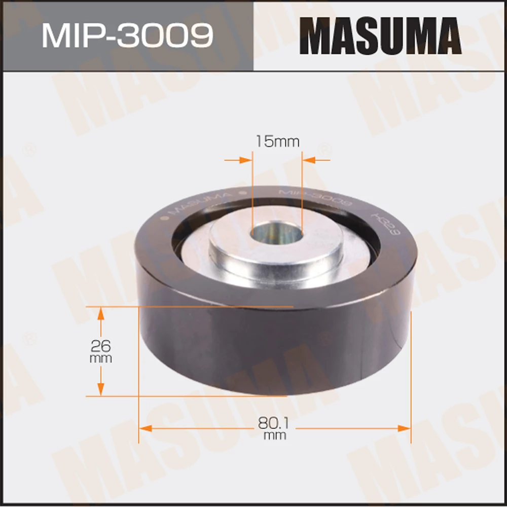 Ролик обводной ремня привода навесного оборудования Masuma MIP-3009