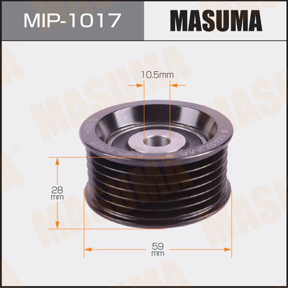 Ролик обводной ремня привода навесного оборудования Masuma MIP-1017