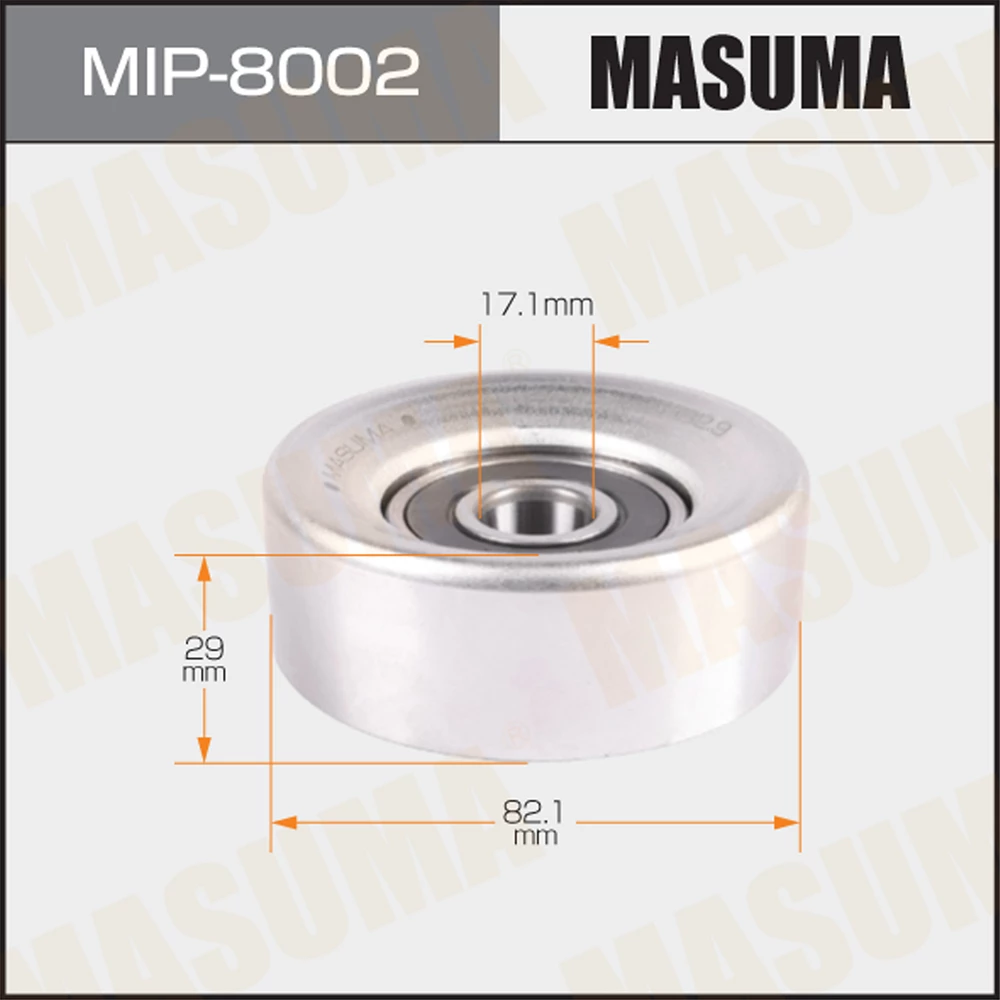 Ролик обводной ремня привода навесного оборудования Masuma MIP-8002
