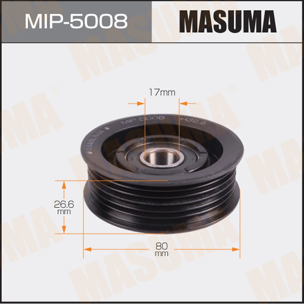 Ролик обводной ремня привода навесного оборудования Masuma MIP-5008