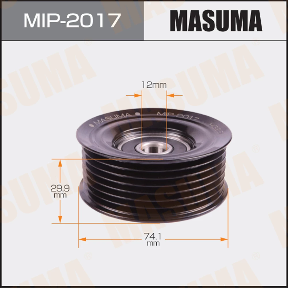 Ролик обводной ремня привода навесного оборудования Masuma MIP-2017