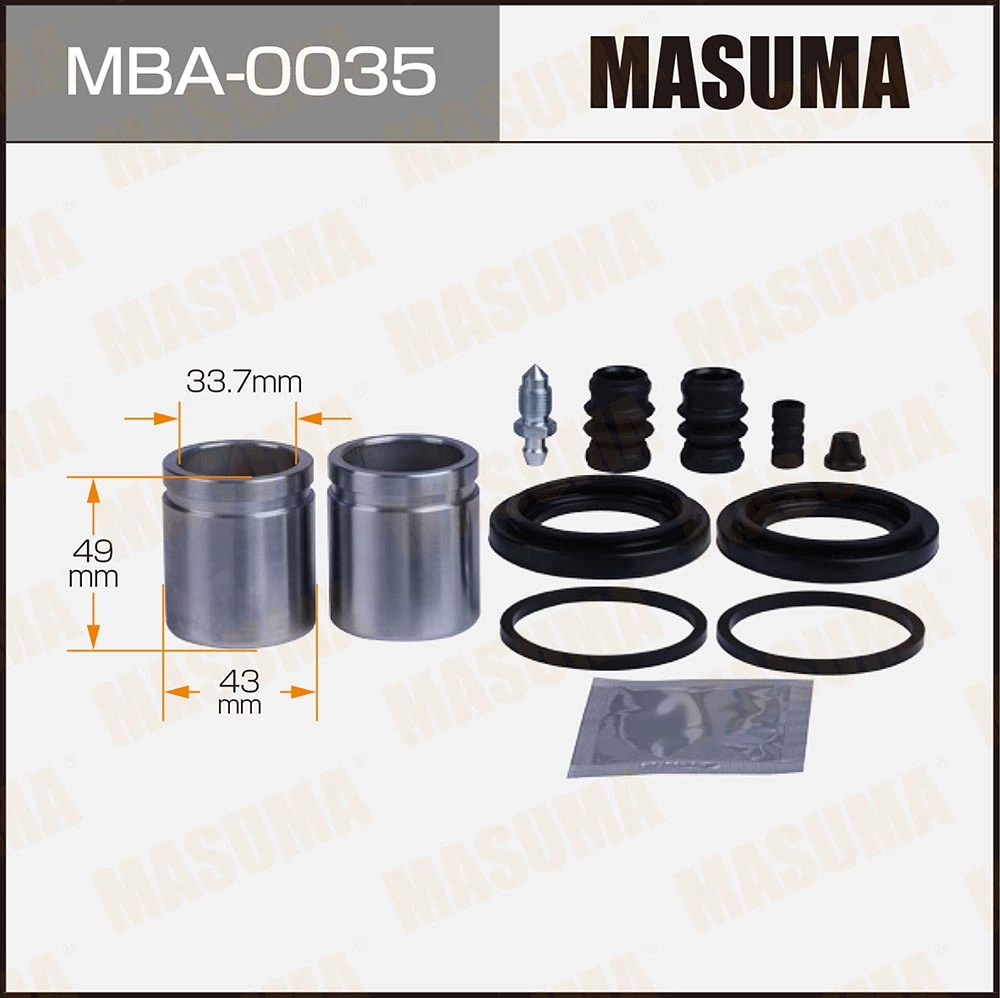 Ремкомплект тормозного суппорта с поршнем Masuma MBA-0035