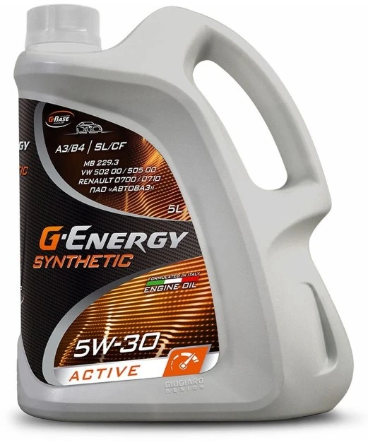 Моторное масло G-Energy Synthetic Active 5W-30 синтетическое 5 л