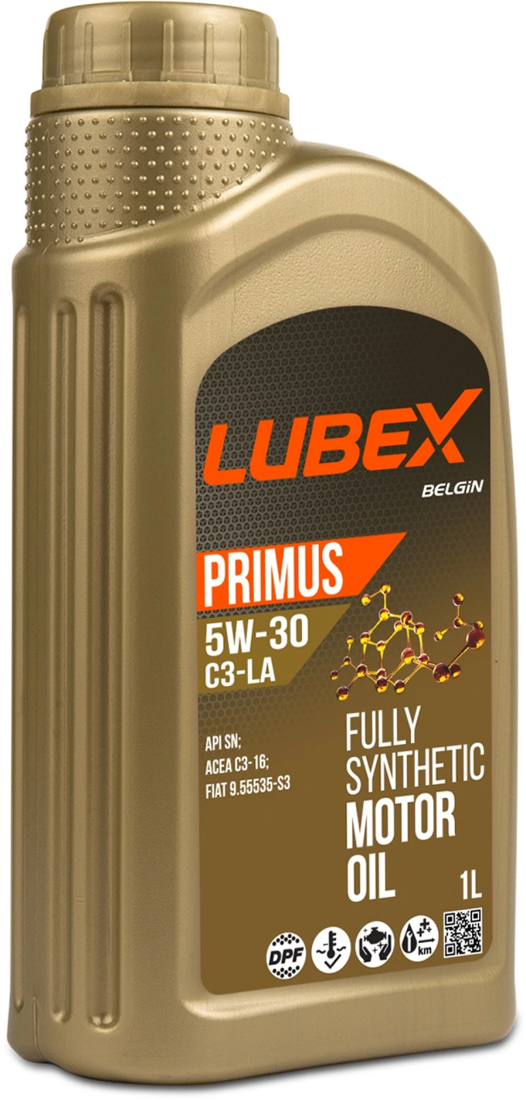 Моторное масло LUBEX Primus 5W-30 синтетическое 1 л