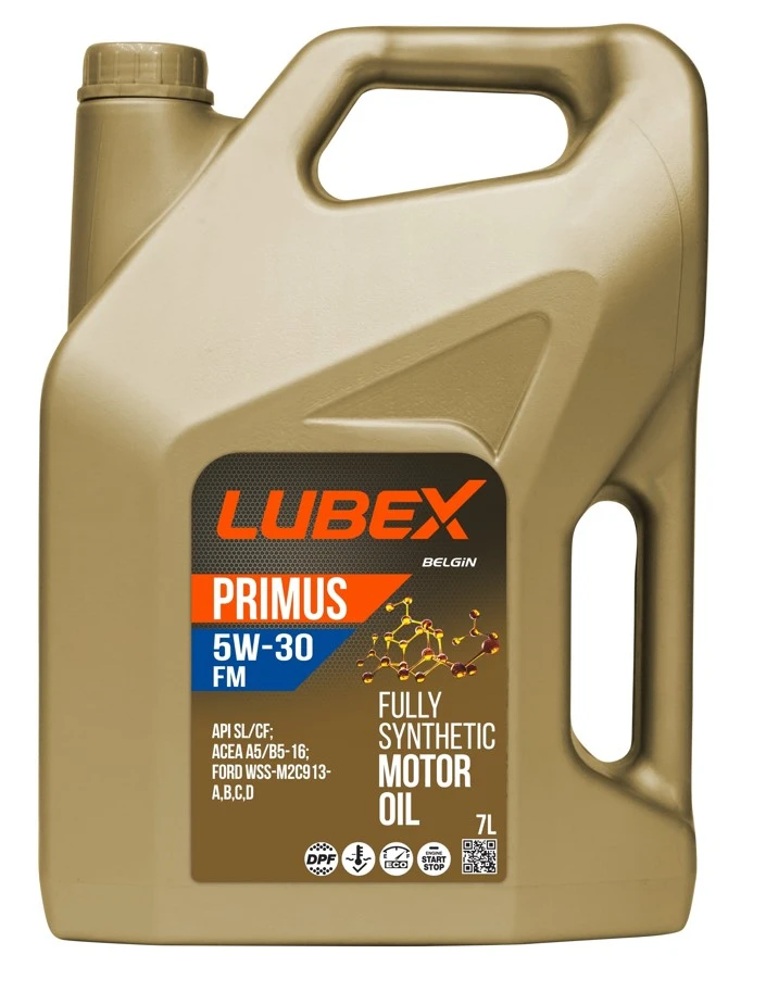 Моторное масло LUBEX Primus FM 5W-30 синтетическое 7 л