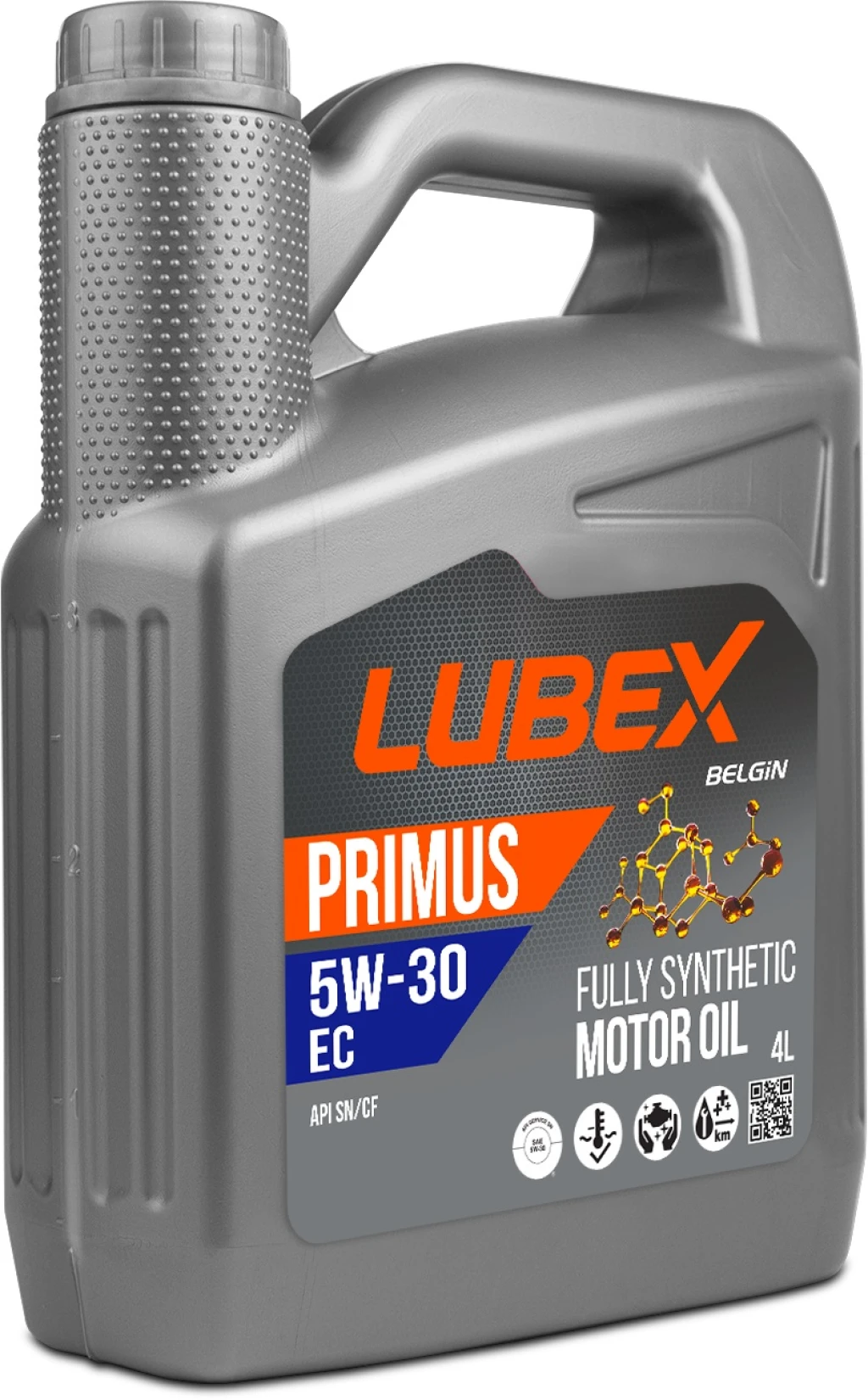 Моторное масло LUBEX Primus EC 5W-30 синтетическое 4 л