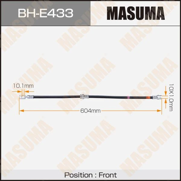 Шланг тормозной передний VAG Tiguan 08- Masuma BH-E433