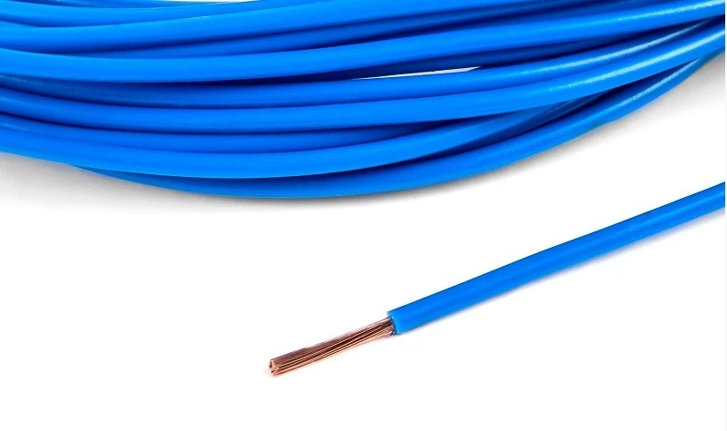 Провод голубой ПВАМ 0,5 кв.мм, 10м. б/упак "Cargen"