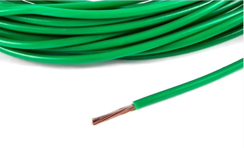 Провод зеленый ПВАМ 0,5 кв.мм, 10м. б/упак "Cargen"