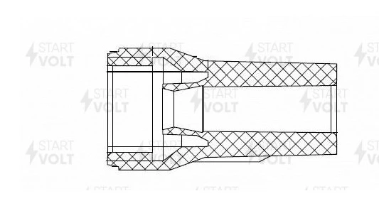 Наконечник катушки зажигания Mitsubishi Lancer X (07-) 1.8i/2.0i STARTVOLT STC 1118