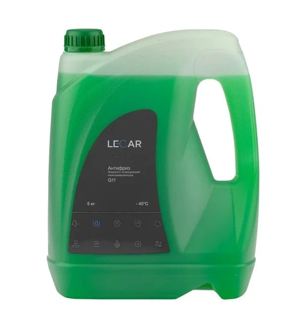 Антифриз Lecar G11 зеленый -40°С 5 кг