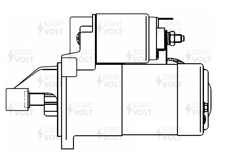 Стартер Great Wall Hover H3 (09-) 2.0i/Hover H5 (10-) 2.4i 1,4кВт STARTVOLT LSt 2706
