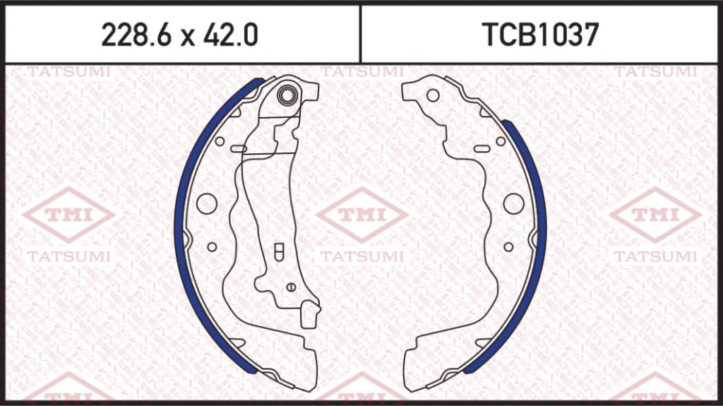 Колодки тормозные задние Tatsumi tcb1037