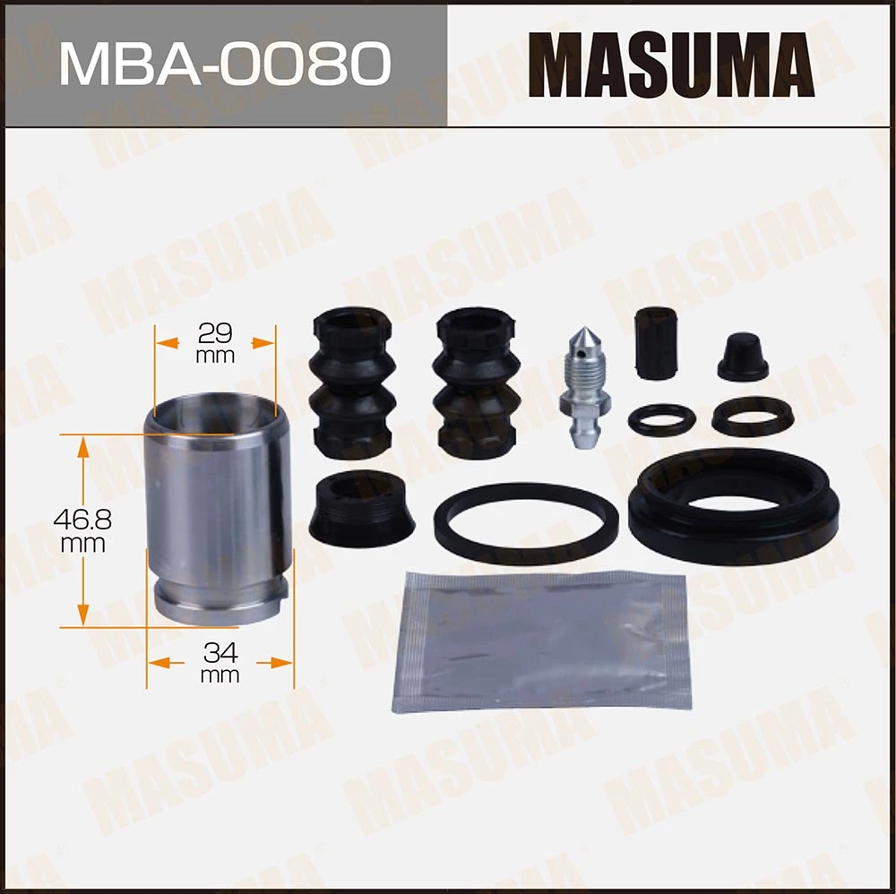 Ремкомплект тормозного суппорта с поршнем Masuma MBA-0080