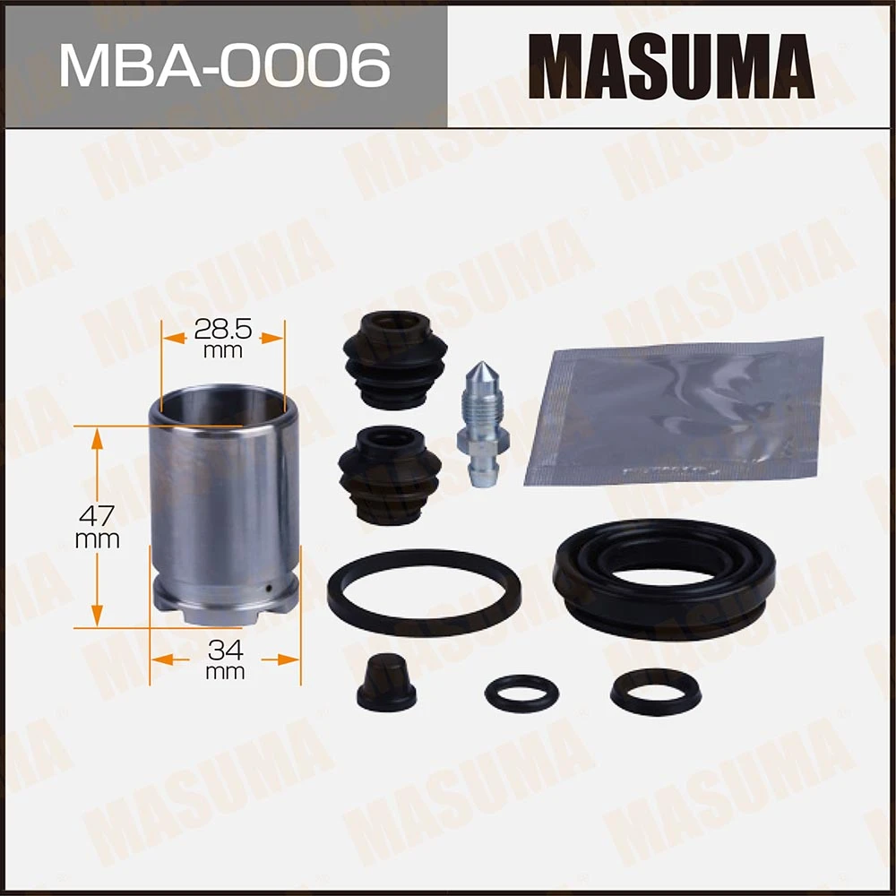 Ремкомплект тормозного суппорта с поршнем Masuma MBA-0006