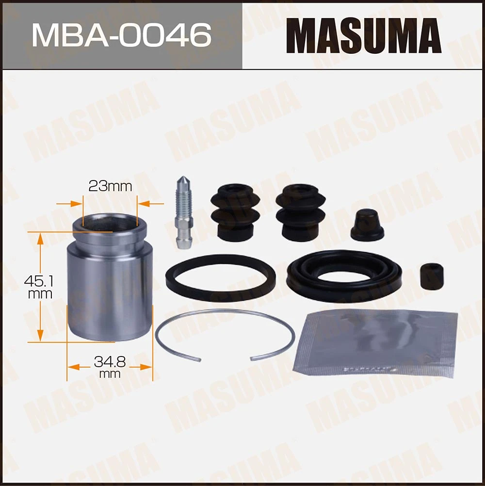 Ремкомплект тормозного суппорта с поршнем Masuma MBA-0046