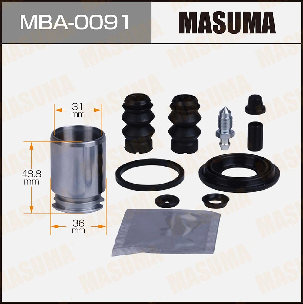 Ремкомплект тормозного суппорта с поршнем Masuma MBA-0091