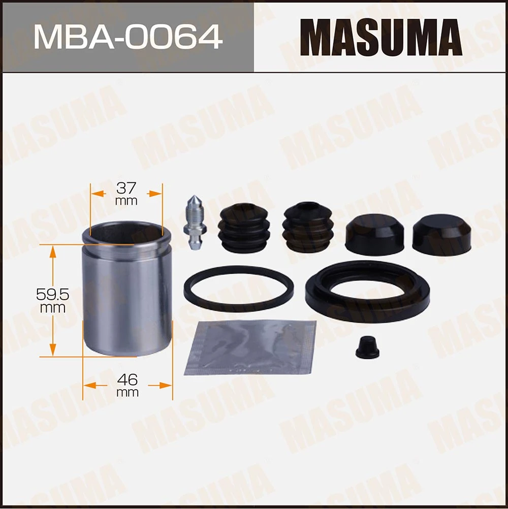 Ремкомплект тормозного суппорта с поршнем Masuma MBA-0064