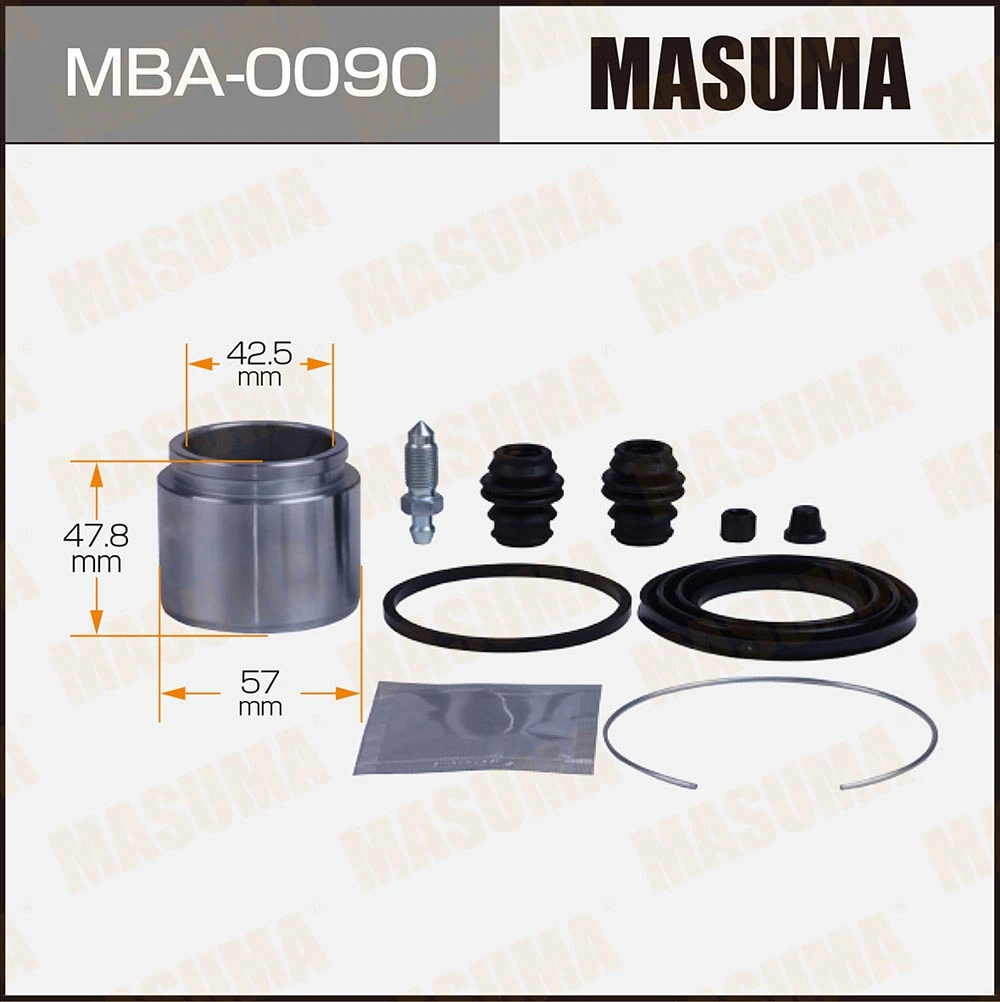 Ремкомплект тормозного суппорта с поршнем Masuma MBA-0090