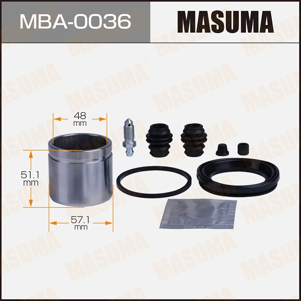 Ремкомплект тормозного суппорта с поршнем Masuma MBA-0036