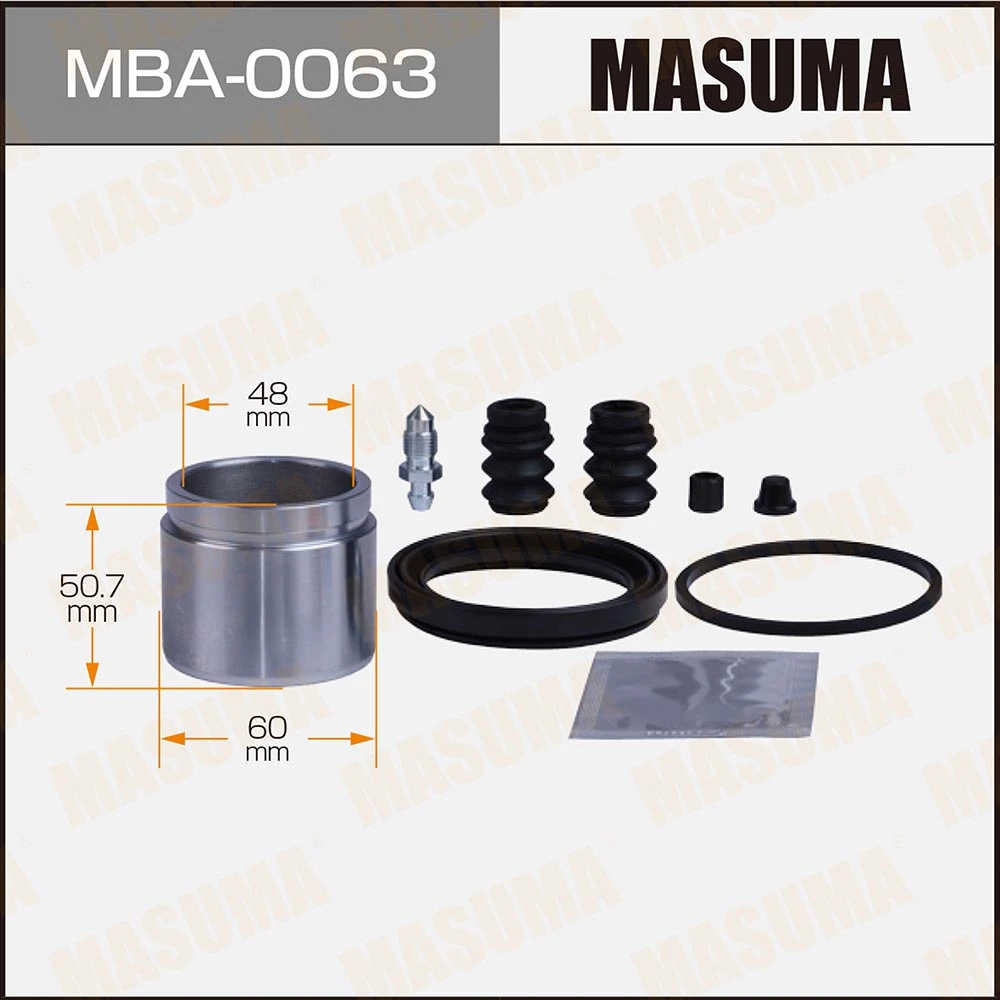 Ремкомплект тормозного суппорта с поршнем Masuma MBA-0063