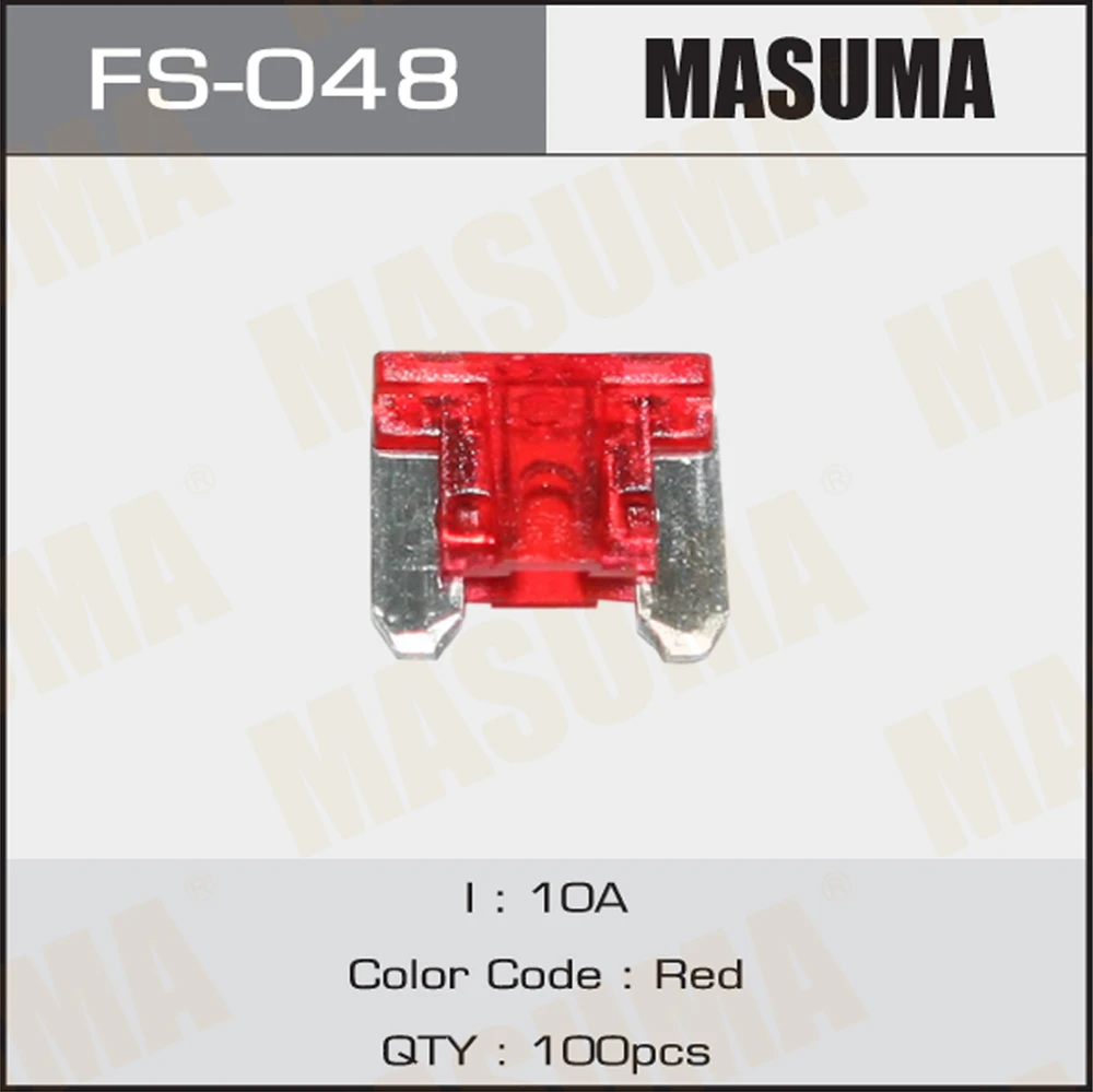Предохранитель флажковый mini 10А Masuma FS-048