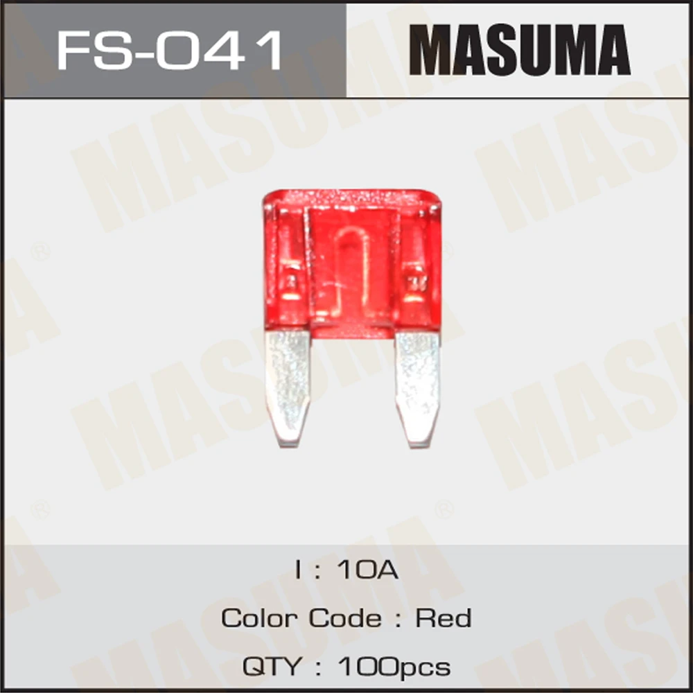 Предохранитель флажковый mini 10А Masuma FS-041