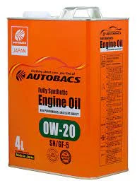 Моторное масло Autobacs Engine Oil FS 0W-20 синтетическое 4 л