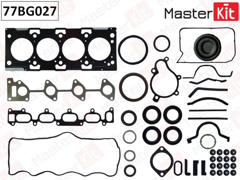 Полный комплект прокладок ДВС MasterKit 77BG027