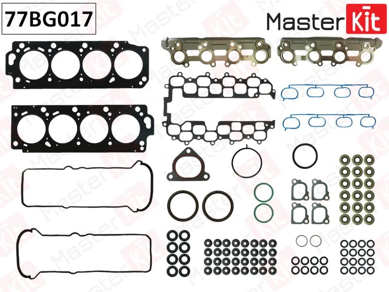 Полный комплект прокладок ДВС MasterKit 77BG017