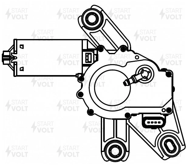 Моторедуктор стеклоочистителя STARTVOLT VWB 1814