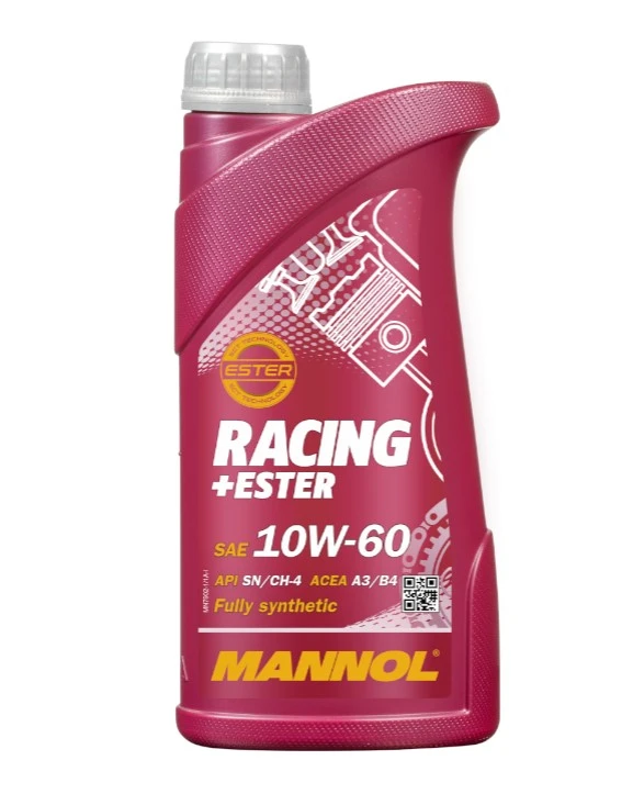 Моторное масло Mannol 7902 Racing Ester 10W-60 синтетическое 1 л