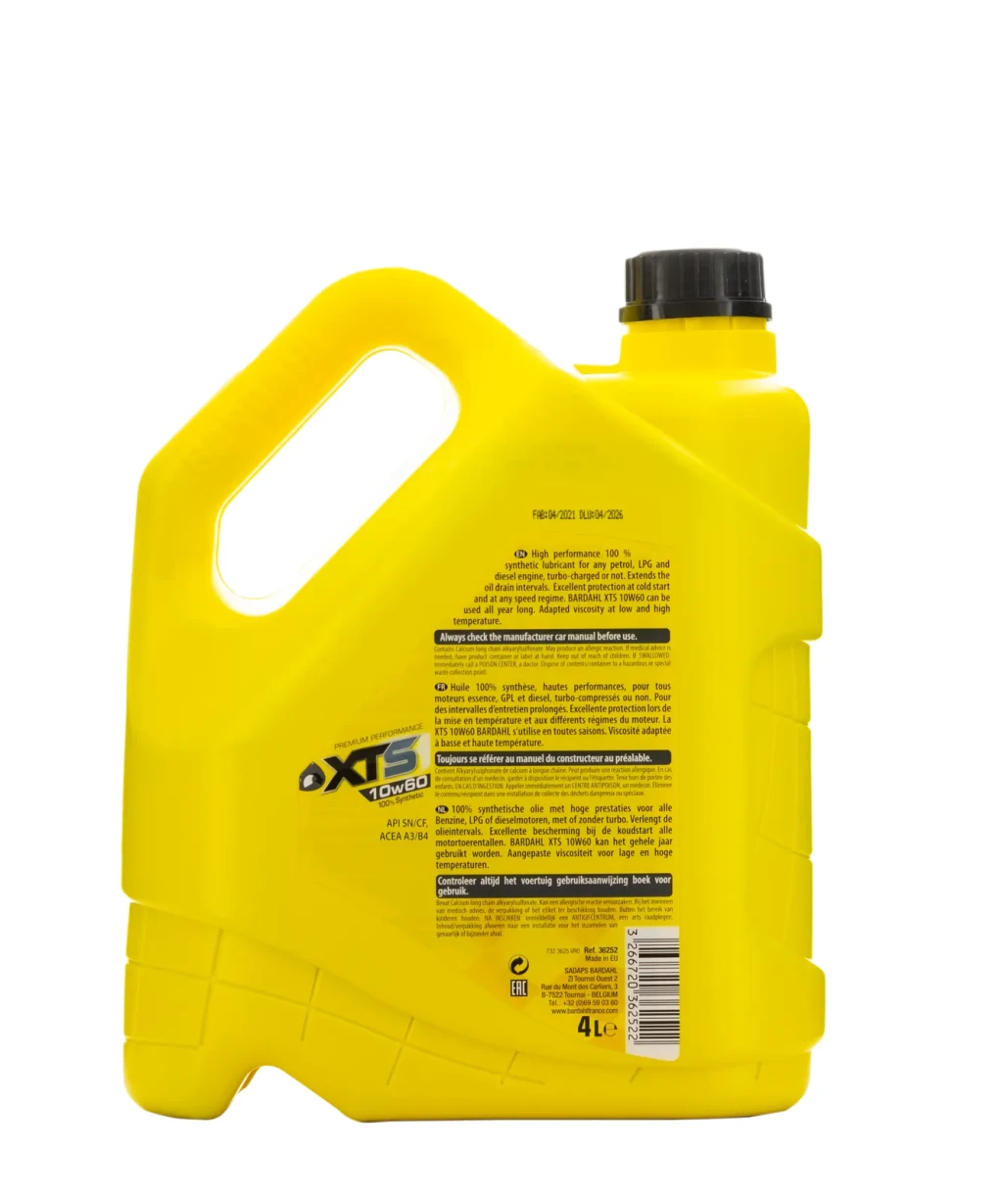 Моторное масло Bardahl XTS 10W-60 синтетическое 5 л