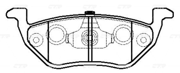 Колодки дисковые задние CTR GK0206