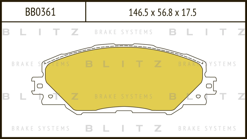 Колодки тормозные дисковые передние TOYOTA RAV4 06- BLITZ BB0361
