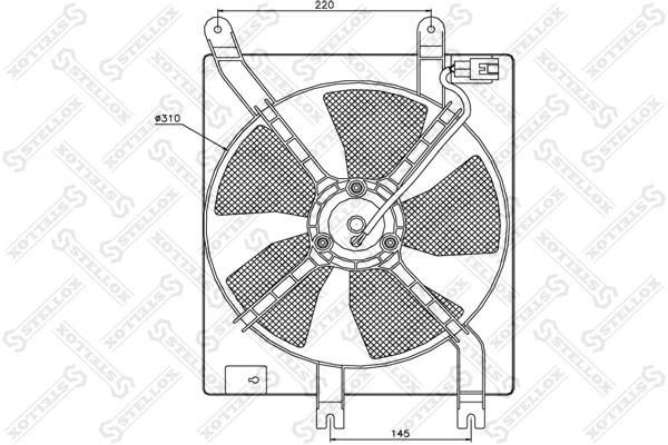 Вентилятор охлаждения Stellox 29-99252-SX