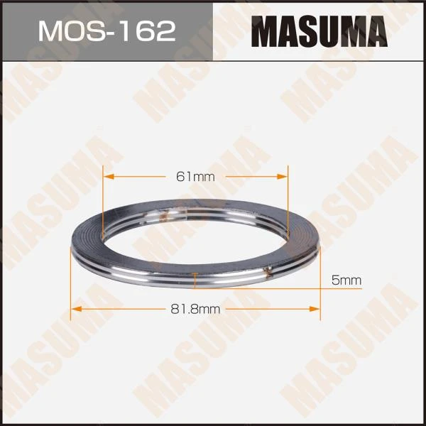 Кольцо глушителя 61x81x5 Masuma MOS-162
